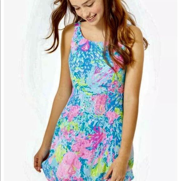 Lilly Pulitzer Daffodil Dress Fished My Wish - Picture 3 of 12